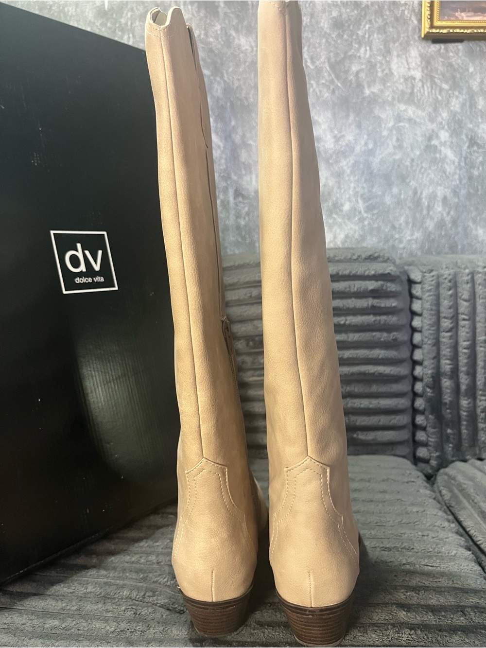 Dolce Vita Tall Dune Over-the-Knee Western Style Boots new - Picture 2 of 7